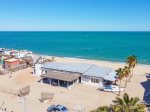 San Felipe club de pesca beachfront home rental Ricks House - drone back